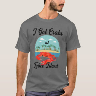 T-shirt J'Ai Des Crabes À Tybee Island Drôle Crabes Lover 
