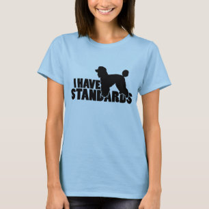 T-shirt J'ai des normes - vitesse de silhouette de caniche
