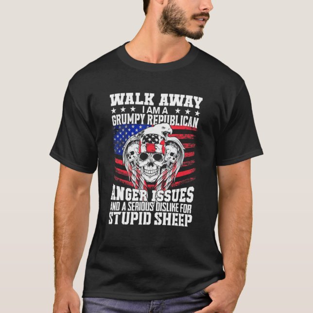 T-shirt J'Ai Des Problèmes De Colère Et Une Difficulté Gra (Devant)