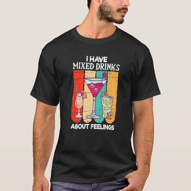 T-shirt J'Ai Des Sentiments Mixtes Sur Les Boissons Barten (Devant)