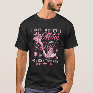 T-shirt J'Ai Deux Titres Maman Et Gigi Mignonnes Papillons