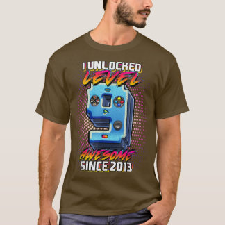 T-shirt J'ai déverrouillé niveau 9 Awesome 2013 jeu vidéo 