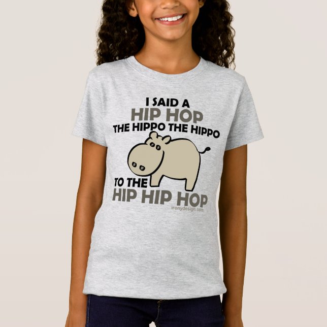 T-Shirt J'ai dit l'hippopotame de hip hop (Devant)