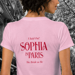 T-shirt J'ai dit oui ! L'oiseau à être à Paris Enterrement