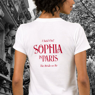 T-shirt J'ai dit oui ! L'oiseau qui sera le/la célibataire