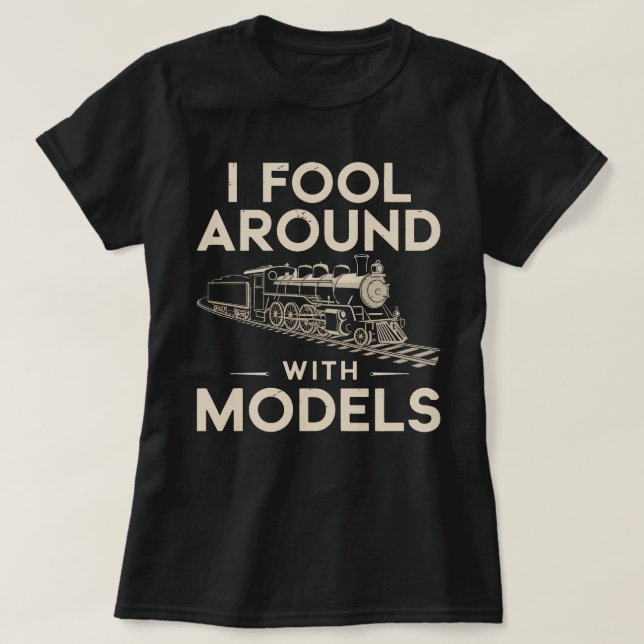 T-shirt J'ai du mal avec des modèles - Modèle Train Collec (Design devant)