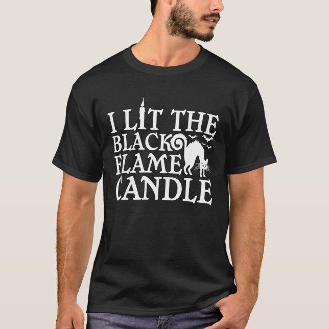 T-shirt J'Ai Éclairé Le Costume Halloween À La Bougie De F (Devant)