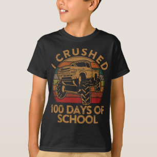 T-shirt J'ai écrasé 100 Jours de cadeau scolaire Joyeux 10