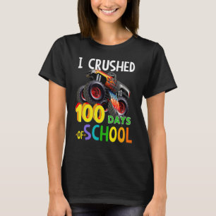 T-shirt J'Ai Écrasé 100 Jours De Camion Monster De L'École