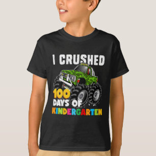 T-shirt J'Ai Écrasé 100 Jours De Filles Amusantes De La Ma