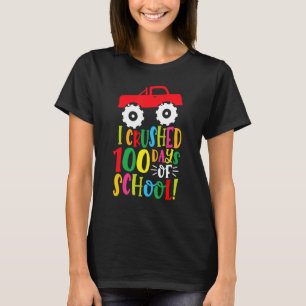 T-shirt J'Ai Écrasé 100 Jours De Garçons Scolaires Enfants