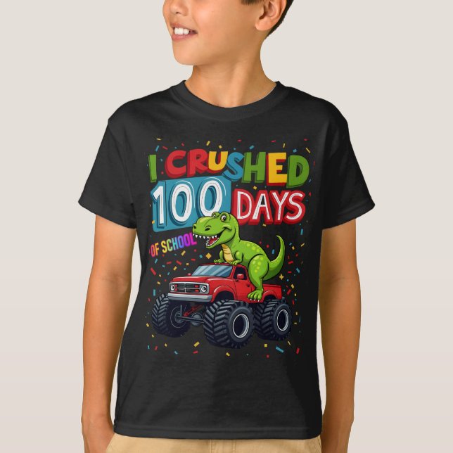 T-shirt J'ai écrasé 100 jours d'école (Devant)