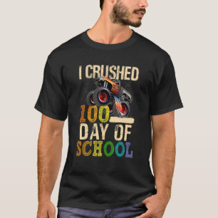 T-shirt J'ai écrasé 100 jours d'école Joyeux 100ème jour M