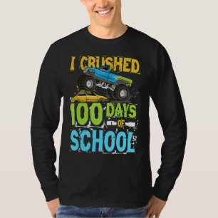 T-shirt J'Ai Écrasé 100 Jours D'École Pour Un Enseignant E