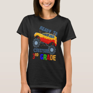 T-shirt J'Ai Écrasé Des Camions Monster De 3E Année De Ret