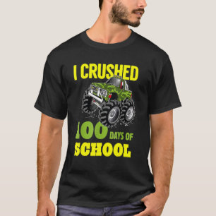 T-shirt J'ai écrasé le camion monstre du 100e jour d'école