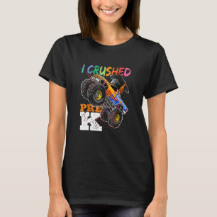 T-shirt J'Ai Écrasé Pré K Monster Truck Retour À L'École C