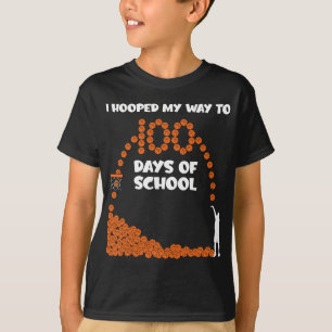 T-shirt J'Ai Espéré Mon Chemin À 100 Jours De Basket-Ball 