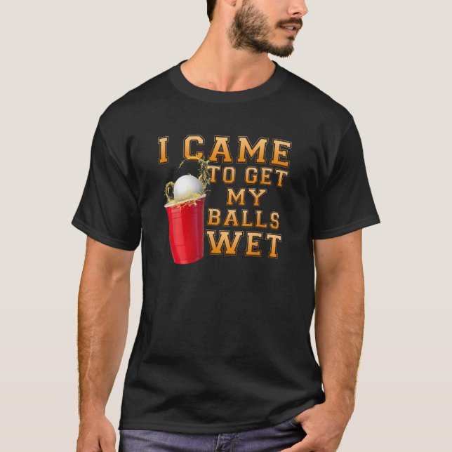 T-shirt J'Ai Été Avec L'Équipe De Boissons Pour Obtenir Me (Devant)