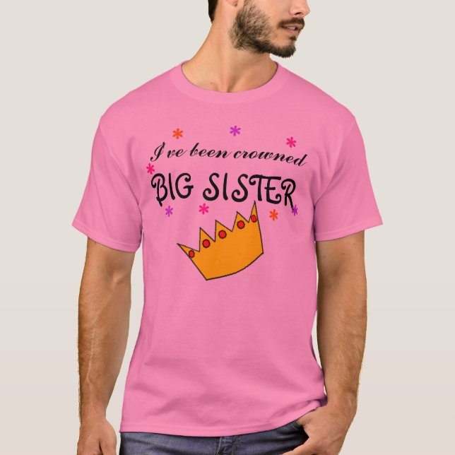 T-shirt J'ai été GRANDE SOEUR couronnée (Devant)