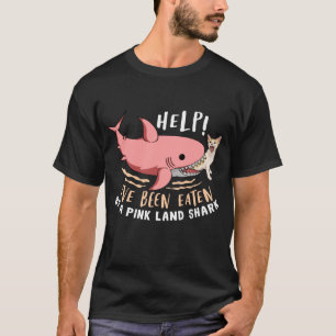 T-shirt J'ai été mangé chaton par un requin de Terre ro