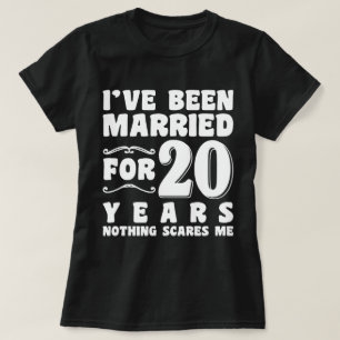 T-shirt J'ai été marié pendant 20 ans Fête de mariage drôl