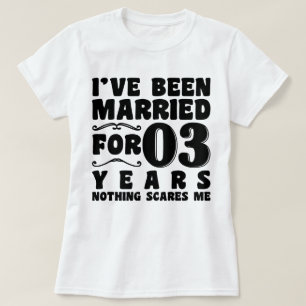 T-shirt J'Ai Été Marié Pendant 3 Ans Mariage Fête Drôle