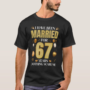 T-shirt J'ai été marié pendant 67 ans 67e anniversaire de 