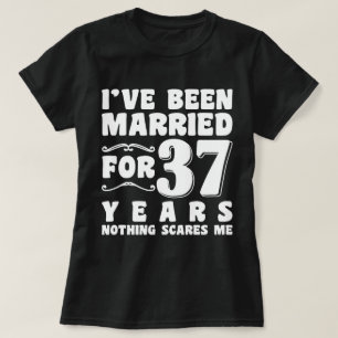 T-shirt J'ai été mariée pendant 37 ans, enterrement de vie