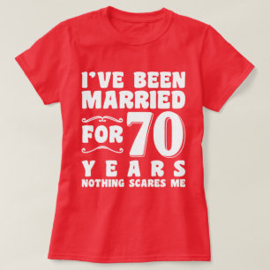 T-shirt J'ai été mariée pendant 70 ans Enterrement de vie 