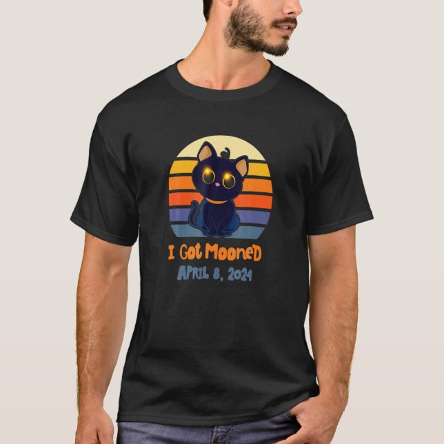 T-shirt J'Ai Été Mooné Avril 8 2024 Otal Solar Eclipse Par (Devant)