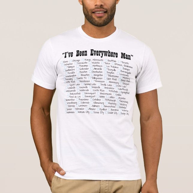 T-shirt J'ai été partout équipe (Devant)