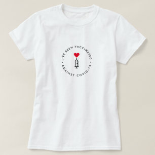 T-shirt J'ai été vacciné Aiguille cardiaque Covid-19
