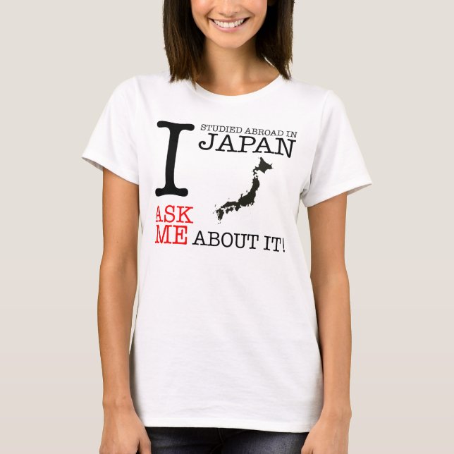 T-shirt J'ai étudié à l'étranger au Japon ! (Devant)