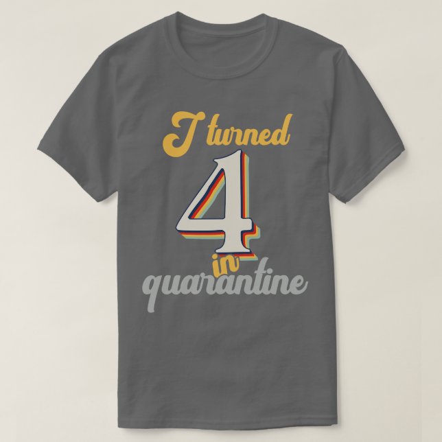 T-shirt J'ai eu 4 ans en 4e anniversaire (Design devant)