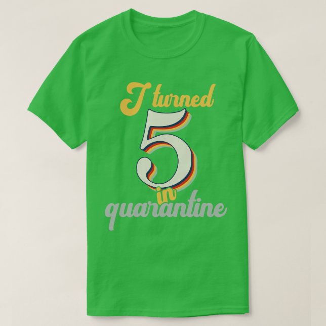 T-shirt J'ai eu 5 ans en 5e anniversaire (Design devant)