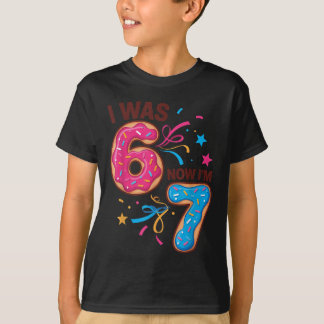 T-shirt J'ai eu 7 ans pour mon anniversaire J'avais 6 ans