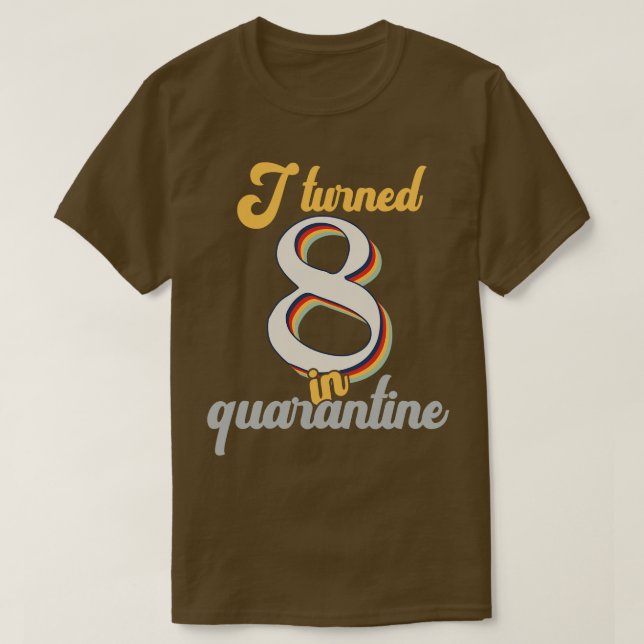 T-shirt J'ai eu 8 ans en 8e anniversaire (Design devant)