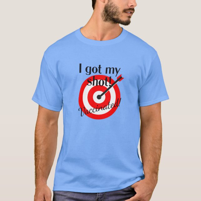 T-shirt J'Ai Eu Mon Blessé...Vacciné ! (Devant)
