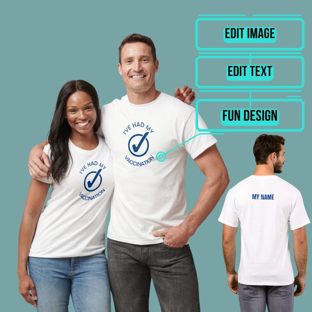 T-shirt J'ai eu mon vaccin (Please enjoy our tee.)