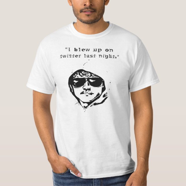 T-shirt J'ai explosé sur le gazouillement (Devant)