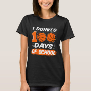 T-shirt J'Ai Fait 100 Jours De Basketball Scolaire