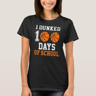 T-shirt J'Ai Fait 100 Jours De Basketball Scolaire Garçons