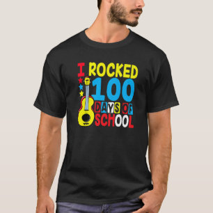 T-shirt J'Ai Fait 100 Jours De Guitare Scolaire Musique 10