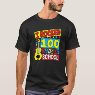 T-shirt J'Ai Fait 100 Jours De Guitare Scolaire Musique 10