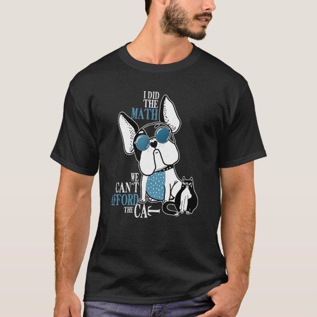 T-shirt J'Ai Fait L'Amour Math Chien Et Chat (Devant)