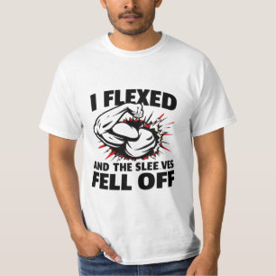 T-shirt J'ai Flexé et les manches sont tombées - Fitness d