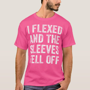 T-shirt J'ai Flexé Manches Tombé De Funny Body Builder Pes