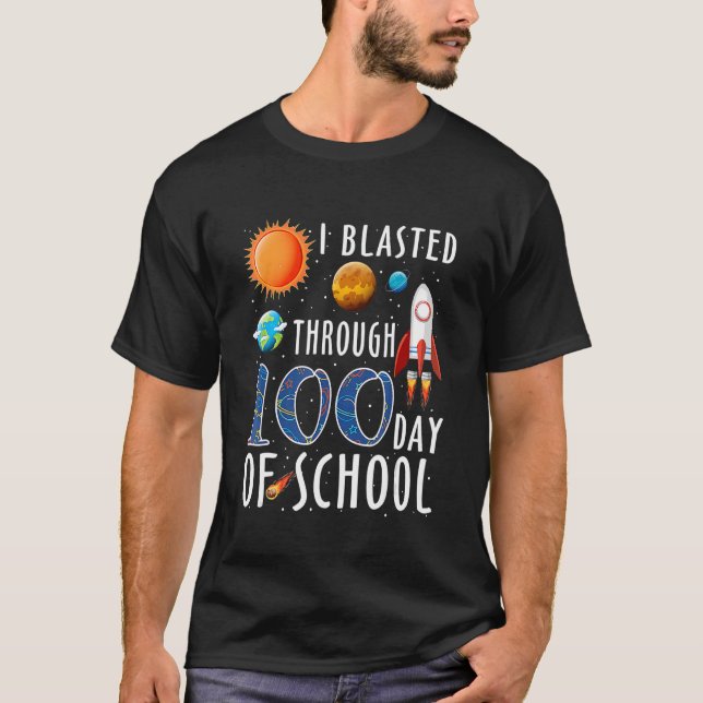 T-shirt J'Ai Frappé Mon Chemin Pendant 100 Jours Enseignan (Devant)