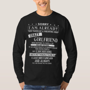 T-shirt J'ai Freaking Crazy Girfriend a des tatouages